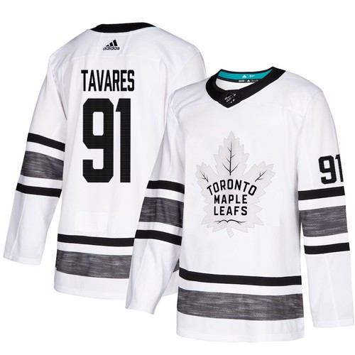 Toronto Maple Leafs Trikot #91 John Tavares Weiß 2019 All-Star NHL